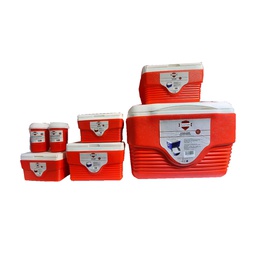 [SOAC-COLR-01003 DCS28633] Duramade Cooler Set 7 Pc, 58 Qt.+ 2 x 8.8 Qt.+ 2 x 4.4 Qt.+ 2 x AQUA 0.79 Qt. (900Ml) - Red