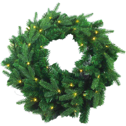 [KH22-EPE901 CHCWL28437] Classy Homes Christmas Wreath With Lights, 1Ft 3.7In. (40Cm)