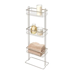 [23515ES] iDesign Everett 3-Tier Shower Shelf Satin