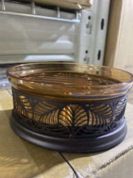 [25622ES] iDesign Fauna Soap Dish Amber/Bronze