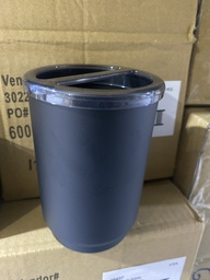 [28437ES] ****iDesign Austin Toothbrush Holder Matte Black/Smoke
