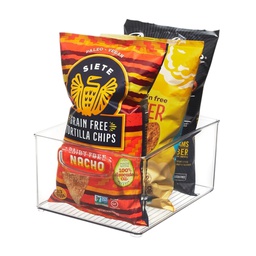 [63898ES / 63898] iDesign Linus Kitchen Bin 10 x 8 x 5 In. Clear