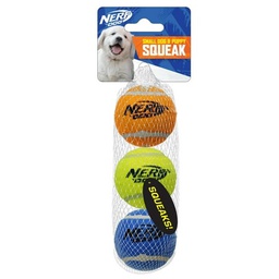 [5099] Nerf Dog Squeak Tennis Balls 2 In. (3-Pack)
