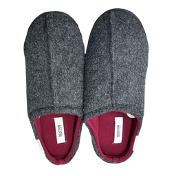 [KCSC0322-CA-M] Kenneth Cole Men Mule Slipper Charcoal, Medium