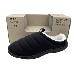 [KCSC0422-BK-M] ****Kenneth Cole Men Mule Slipper Black, Medium