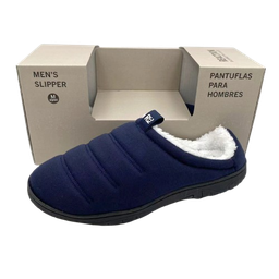 [KCSC0422-NA-S] ****Kenneth Cole Men Mule Slipper Navy, Small