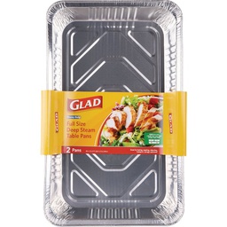 [BBP21178] Glad Steam Table Pan Full-Size Deep (2-Count)