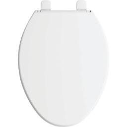 [20110-0] Kohler Brevia Quiet-Close Elongated Closed Front Toilet Seat with Grip-Tight Bumpers, White