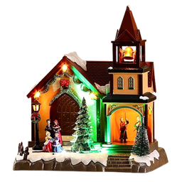 [MCW229 / PCXM-XMDR-01039] Mrs. Claus Christmas Church Ornament