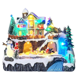 [MCW211B / PCXM-XMDR-01041] Mrs. Claus Christmas Village Ornament 9 x 6 x 7.5 In.