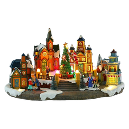 [MCH506 / PCXM-XMDR-01054] Mrs. Claus Christmas Village Ornament 15.75 x 9 x 8.25 In.