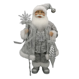 [831-XMTX254-2453] Miro Christmas Santa Figurine 45-72cm Silver