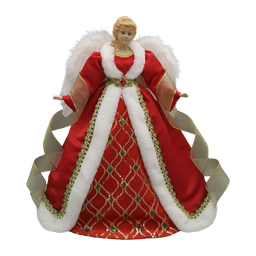 [831-XMTX254-2417B] Miro Christmas Tree Topper Angel 40.6cm, Red