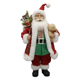 [831-XMTX254-2446] Miro Christmas Santa Figurine 45.72cm, Red