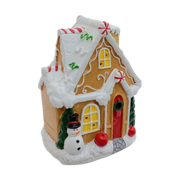 [831-XMDEC017-24109] Miro Christmas House Decoartion with LED 9x6x11.5cm