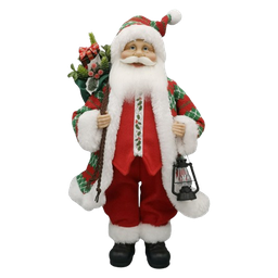 [831-XMTX254-2445] Miro Christmas Santa Figurine 45.72cm, Red