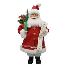 [831-XMTX254-2444] Miro Christmas Santa Figurine 45.72cm, Red