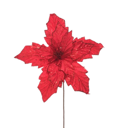 [831-AMX006-2421A] ****Miro Christmas Poinsettia 11P 41cm, Red