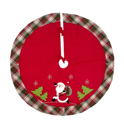 [831-XMSM216-2424] Miro Christmas Tree Skirt 90cm, Red
