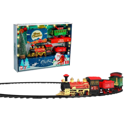 [831-XMSM224-2405] Miro Christmas Musical Lighted Train 8x43x33cm