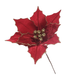[831-MX2467-726-23B] Miro Christmas Poinsettia 26cm, Red