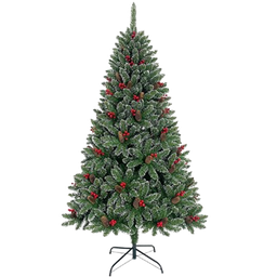 [831-T005-09-5] Miro Christmas Tree 150cm - 5 Ft. with Pine Berries 400-Tips Green