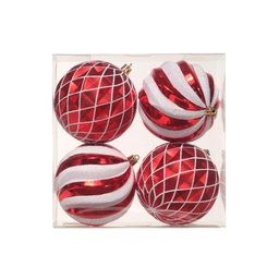[831-239-2430G] ****Miro Christmas Balls 10cm (4-pc Set)