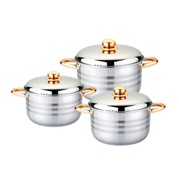 [HHKC-POTT-01069 / KV-1045] Kaisa Villa 6pc Cookware Set SS