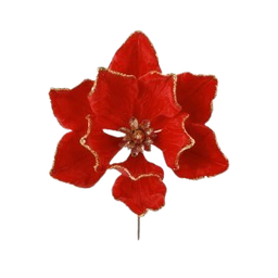 [XQ1414K0168R] Christmas Poinsettia 30x30cm