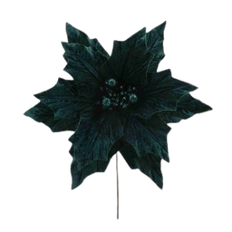 [XQ145900624DGR] Christmas Poinsettia Stem 29cm