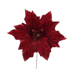 [XQ145900624R] Christmas Poinsettia Stem 29cm