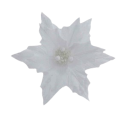 [XQ145900624W] Christmas Poinsettia Stem 29cm