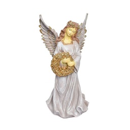 [XX146030010] Christmas Angel with Lights 27.5x24.5x56cm