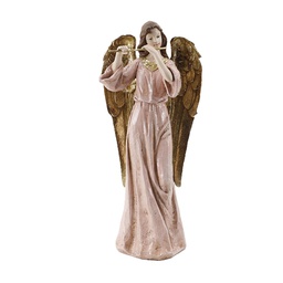 [XX9010869] Christmas Angel with Flute 7x4x15 In.
